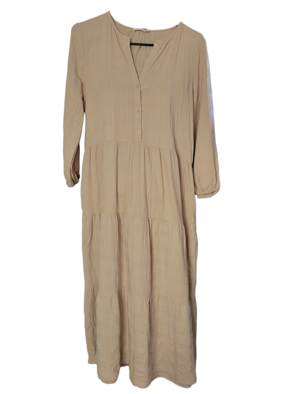 Neuflora Isabel Cotton Blend Beige Dress